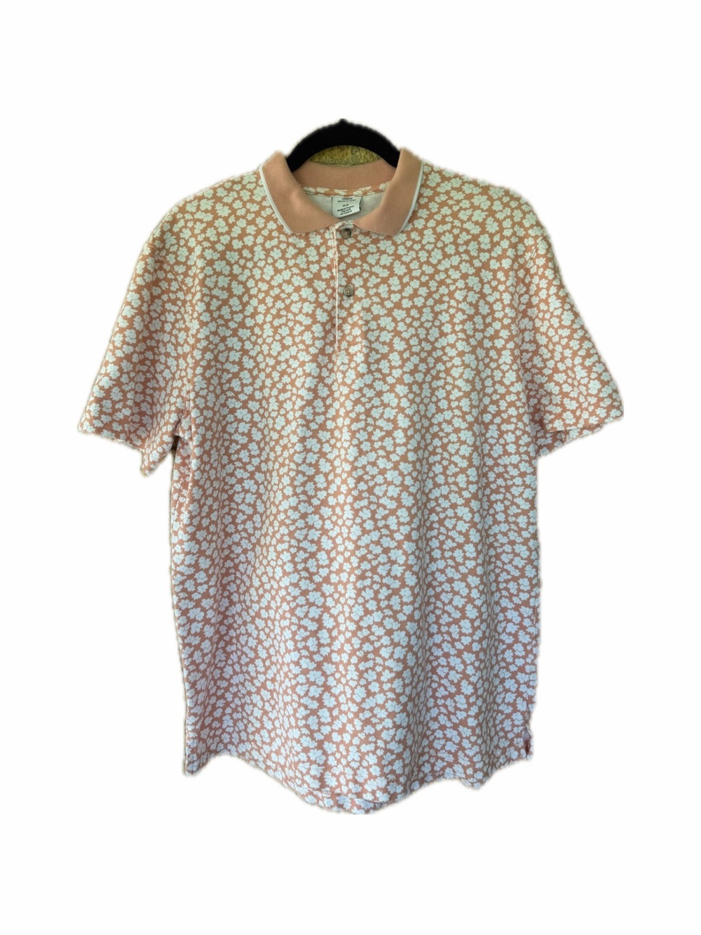 Urban Outfitters Pink Floral Polo